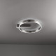 Plafoniera da soffitto in metallo a led dimmerabile con diffusore in acrilico