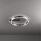 Plafoniera da soffitto in metallo a led dimmerabile con diffusore in acrilico