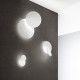 Plafoniera da soffitto media moderna a led con diffusore in metallo rotondo