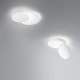Plafoniera da soffitto media moderna a led con diffusore in metallo rotondo