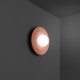 Plafoniera da soffitto moderna in metallo e cemento e diffusore in vetro