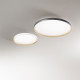 Plafoniera da soffitto piccola con led dimmerabile struttura in metallo rotonda