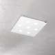 Plafoniera grande a led con struttura in alluminio quadrata dal design moderno