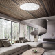 Plafoniera grande a led con struttura in alluminio rotonda dal design moderno