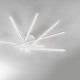 Plafoniera led grande in metallo e diffusore in acrilico dal design moderno