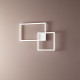Plafoniera led media in metallo e diffusore in acrilico dal design moderno