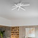 Plafoniera led media in metallo e diffusore in acrilico dal design moderno