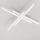 Plafoniera led media in metallo e diffusore in acrilico dal design moderno