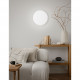 Plafoniera led piccola con struttura in metallo e diffusore in vetro