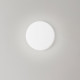 Plafoniera led piccola con struttura in metallo e diffusore in vetro