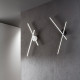 Plafoniera led piccola in metallo e diffusore in acrilico dal design moderno