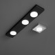 Plafoniera media con struttura in metallo dal design minimal