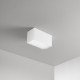 Plafoniera rettangolare a led con struttura in metallo e diffusore in acrilico