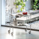 Carrello per cucina richiudibile in acciaio Select