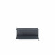 Libreria bassa con fianchi e struttura in acciaio dal design moderno cm 95