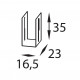 Libreria da parete orizzontale di design moderno