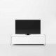 Mobile porta-TV da 160 cm con ante scorrevoli struttura in legno e vetro