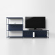 Mobile porta-TV da 245 cm con struttura in acciaio dal design moderno