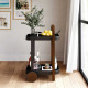 Carrello da portata da cucina con ruote dal design moderno ed elegante