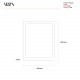 Portafoto con cornice in plexiglass dal design moderno con decoro Foulard