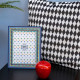 Portafoto con cornice in plexiglass dal design moderno con decoro Foulard