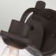 Applique da parete moderna in acciaio con diffusore in vetro
