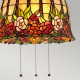 Lampadario classico con diffusore in vetro tiffany con 3 luci