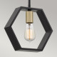 Lampada a sospensione con struttura in acciaio dal design moderno a 1 luce