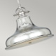 Lampada a sospensione media dal design industrial con diffusore a 1 luce
