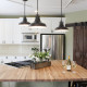 Lampada a sospensione media dal design industrial con diffusore a 1 luce