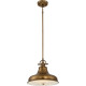 Lampada a sospensione media dal design industrial con diffusore a 1 luce