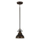 Lampada a sospensione mini dal design industrial con diffusore a 1 luce