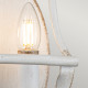Lampada da parete dal design rustico in acciaio con 2 diffusori