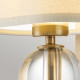 Lampada da parete moderna in metallo con diffusore in lino a 1 luce LED G9