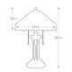 Lampada da scrivania classica in metallo con paralume in vetro tiffany a 2 luci
