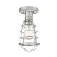 Lampada da soffito in stile industrial con struttura in acciaio