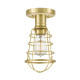 Lampada da soffito in stile industrial con struttura in acciaio