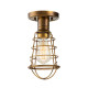 Lampada da soffito in stile industrial con struttura in acciaio