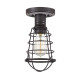 Lampada da soffito in stile industrial con struttura in acciaio