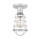 Lampada da soffito in stile industrial con struttura in acciaio