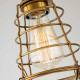 Lampada da soffito in stile industrial con struttura in acciaio