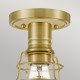 Lampada da soffito in stile industrial con struttura in acciaio