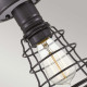 Lampada da soffito in stile industrial con struttura in acciaio