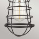 Lampada da soffito in stile industrial con struttura in acciaio