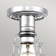 Lampada da soffito in stile industrial con struttura in acciaio