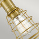 Lampada da soffito in stile industrial con struttura in acciaio