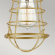 Lampada da soffito in stile industrial con struttura in acciaio