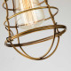 Lampada da soffito in stile industrial con struttura in acciaio