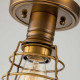 Lampada da soffito in stile industrial con struttura in acciaio