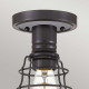 Lampada da soffito in stile industrial con struttura in acciaio